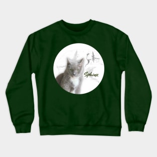 Sphynx Egyptian Grey Cat Crewneck Sweatshirt